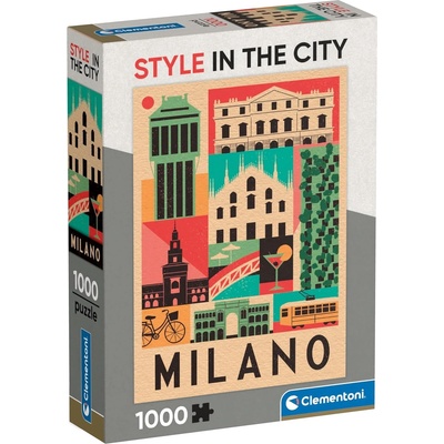 Clementoni Пъзел Clementoni от 1000 части - Милано (39842)