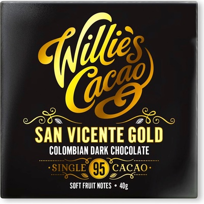 Willie's Cacao 95% hořká San Vicente Gold 40 g