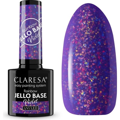 Claresa Gél lak Rainbow Jello Base Violet 5 g