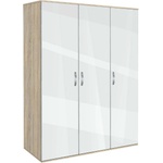 Bogdan Furniture G Трикрилен гардероб Memo. bg, модел BM-Ava 3, ГБ сонома и бяло гланц