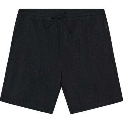 KnowledgeCotton Apparel Мъжки къси панталони KnowledgeCotton Apparel Fig Linen-Mix Shorts - Black Jet (012-4427-0112)