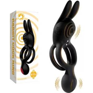  Двоен пенис ринг, дълга ерекция и клиторна стимулация - Rabbit Cock Ring (FUNNY00011)