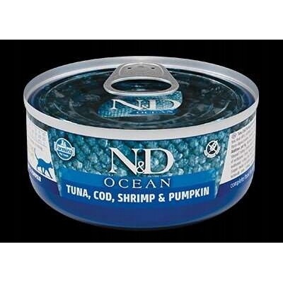 N&D Cat Ocean Adult Tuniak Treska Krevety Tekvica 70 g