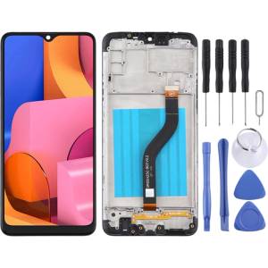 Samsung LCD Дисплей и Тъч Скрийн с Рамка за Samsung Galaxy A20s