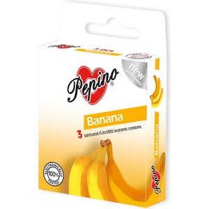 Pepino Banana - ароматизирани презервативи (3 бр. )
