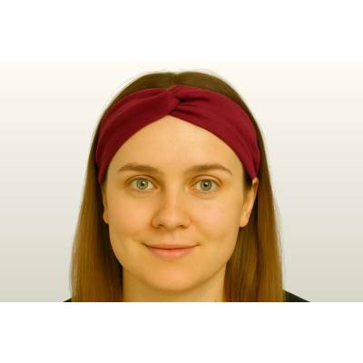 Booh kroucená semišová vínová