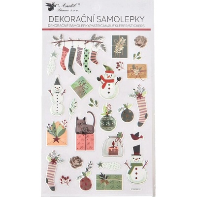 ANDĚL Samolepky větvičky s ražbou 14,5 x 25 cm