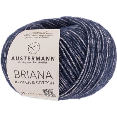 Austermann BRIANA Alpaca & Cotton - 51% alpaka, 49% bavlna - Ručně pletací příze Barva: 006 NAVY