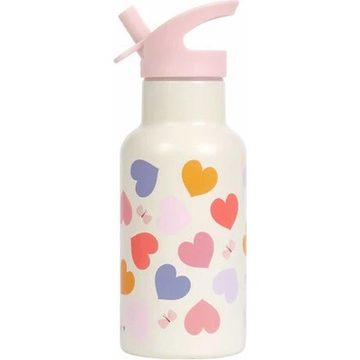 A Little Lovely Company A Little Lovely Company antikorová fľaša na pitie 350 ml srdce