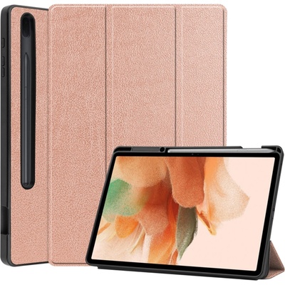 Techsuit Foldpro ochranné pouzdro pro Samsung Galaxy Tab S7 Plus S8 Plus S7 FE KF2316991 zlaté růžové