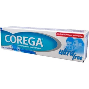 Corega КОРЕГА ФИКСИРАЩ КРЕМ СВЕЖ ДЪХ 40 МЛ. / corega ultra free cream 40gr
