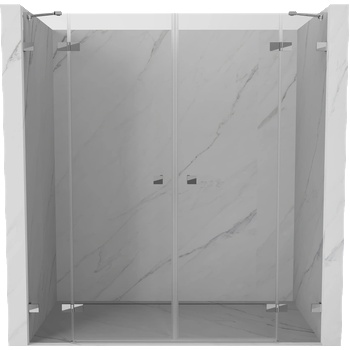 Mexen Lunar Duo врати за душ кабина 170 см, прозрачни, хром - 834D-170-000-01-00 (834D-170-000-01-00)