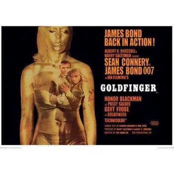 Pyramid Арт принт Pyramid Movies: James Bond - Goldfinger Projection (LFP10244P)