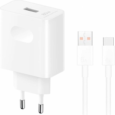 Honor Оригинално зарядно Honor SuperCharge 80W+USB-C кабел за Honor 600