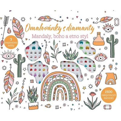 Omalovánky s diamanty - kufřík. Mandaly, boho a etno styl