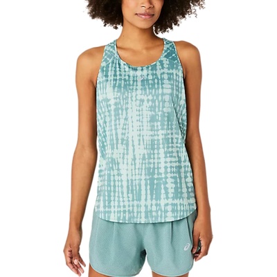 Asics Потник Asics ROAD ALL OVER PRINT TANK Зелен Velikost M