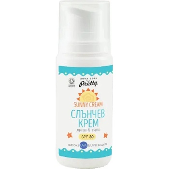 Zoya Goes Pretty Био слънцезащитен крем за лице и тяло, SPF30, 100 g