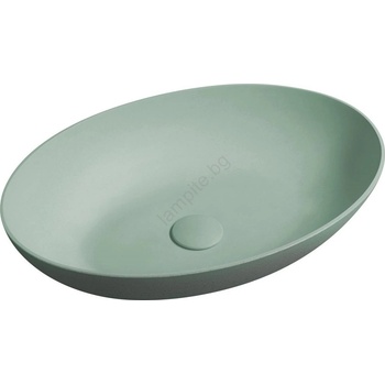 SAPHO - Мивка за плот FORMIGO 60x40 cm бетон/зелен (SH0687)