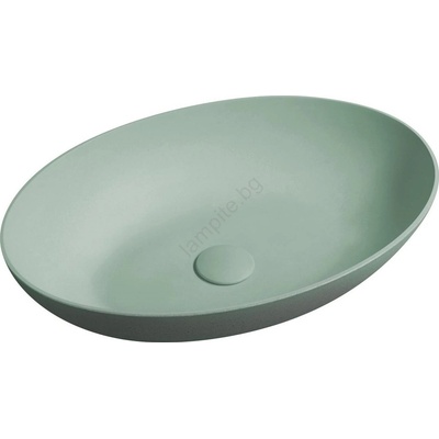 SAPHO - Мивка за плот FORMIGO 60x40 cm бетон/зелен (SH0687)