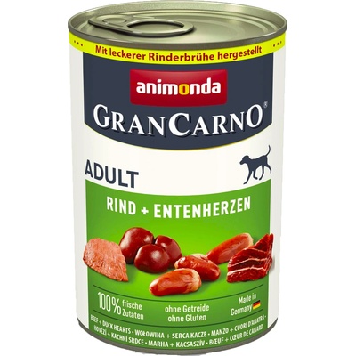 Animonda Gran Carno Original Adult hovädzina + kačacie srdcia 400 g