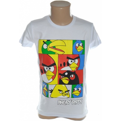 Detské tričko vtáci Angry birds svetlosivá