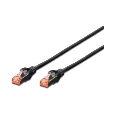 Digitus DK-1644-0025/BL CAT 6 S-FTP patch, LSOH, Cu, AWG 27/7, 0,25m, černý