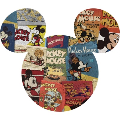 Komar Samolepicí vliesová fototapeta Dot Mickey Mouse Head Billboard pr.127 cm