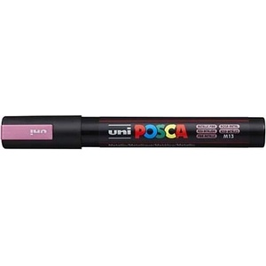 uni Декоративен маркер, 1, 8-2, 5 мм, UNI "Posca PC-5M", метално розов 286864000 (286864000)