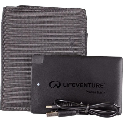 Lifeventure RFiD Charger Wallet Recycled grey Šedá peněženka