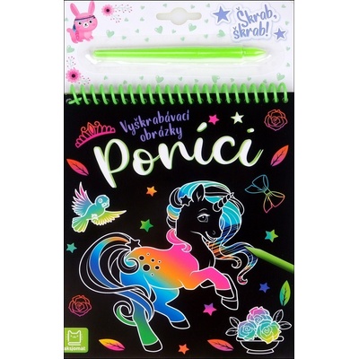 Vyškrábavací obrázky Poníci