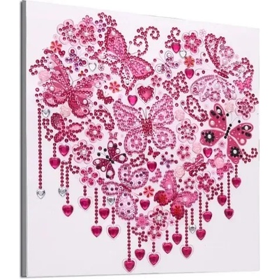 Сърце от пеперуди 30/30см