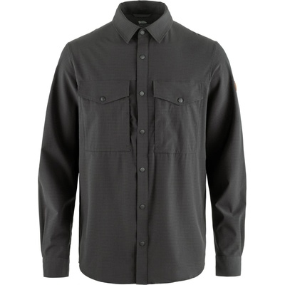 Fjällräven Мъжка риза с копчета Fjällräven Abisko Trekking Shirt - Dark Grey (033-1278-0513)