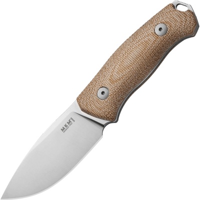 MKM SMALL LOV – M390 SATIN čepel, natural canvas micarta rukojeť, +pocket leather pouzdro