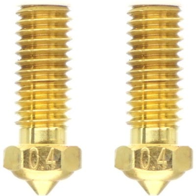 QIDI Tech Месингова дюза за X-Smart 3/X-Plus 3/X-Max 3/Q1-Pro - Комплект от 2 бр. - 0, 4 mm (747302684742)