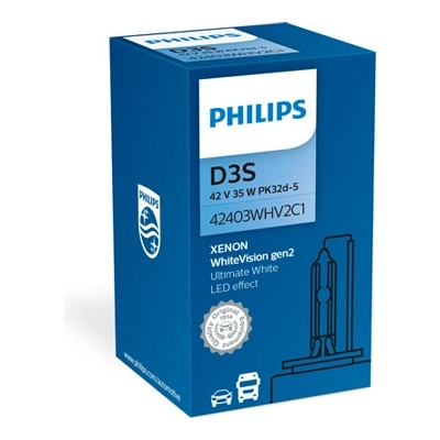 Philips Крушка, фар PHILIPS D3S, 42V, 35W, 5000K, 3200lm, 1 бр