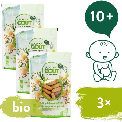 Good Gout MINI BAGETKY S ROZMARÝNEM A SÝREM 70 g