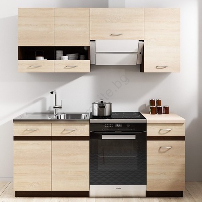 Wipmeb Sp. z o. o Кухненски комплект valeria 180 см кафяв/дъб Сонома (wm0181)