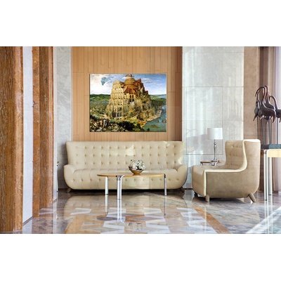 Obraz na plátne BABYLONSKÁ VEŽA – Pieter Brueghel - 60x80 cm