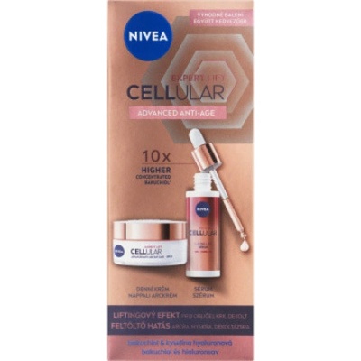 Beiersdorf Nivea Cellular Expert Lift 3 zónové sérum, 30 ml + denní krém, 50 ml