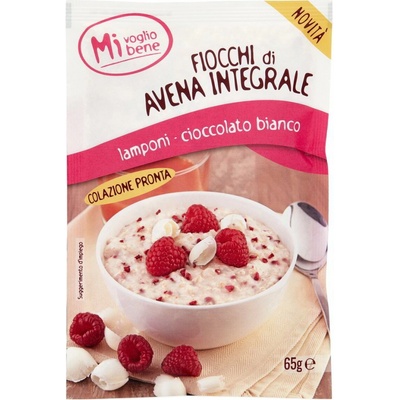 Novita mi voglio bene ovsenná kaša s malinami a bielou čokoládou 65 g