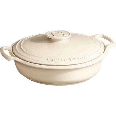 Emile Henry Керамична тенджера emile henry sublime с капак - Ø38 см (3.2 л) - цвят екрю (eh 4793-56)