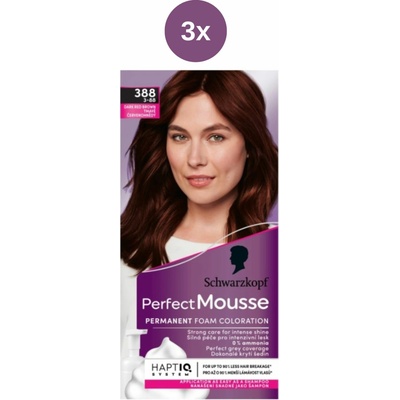 Perfect Mousse 3x tmavě červenohnědý 388