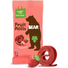 BEAR Ovocné rolované plátky jahoda 20 g