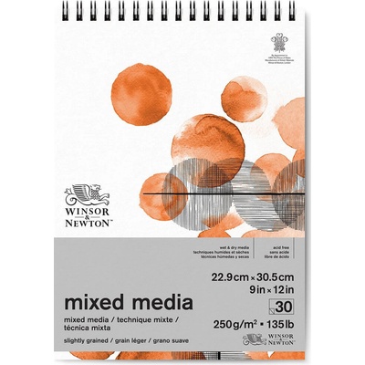 Winsor & Newton Blok Mixed Media Winsor & Newton, 250 g/m2 - 23 x 31 cm