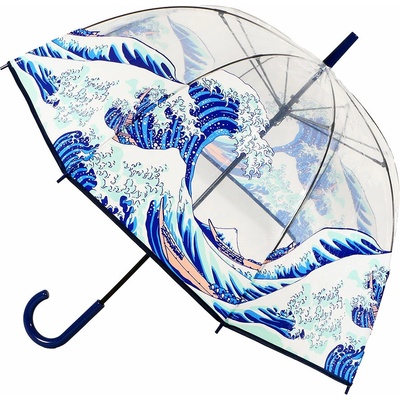 Moriarty Art Project deštník průhledný Velká vlna u Kanagawy Hokusai