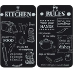 Maximex Капаци за печка 2 бр. от закалено стъкло 52x30 cm Kitchen Rules - Maximex (2521536500)