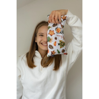 VFstyle Gingerbread nahřívací polštářek s třešňovými peckami 30x15 cm – Zboží Mobilmania