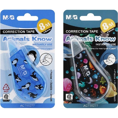 Коректор-ролер M& G Animals Know 5mm x 8m (1611022-ACT55277)