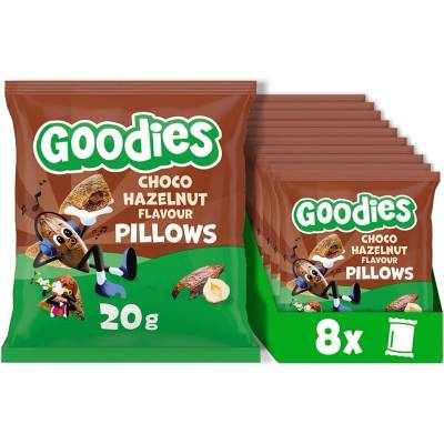 Goodies vankúšiky s lieskovoorieškovou náplňou 8 x 20 g