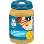 Nestle Пюре Nestle Gerber - Десерт Ябълка, манго и праскова с извара, 190g (12524615) - ozone